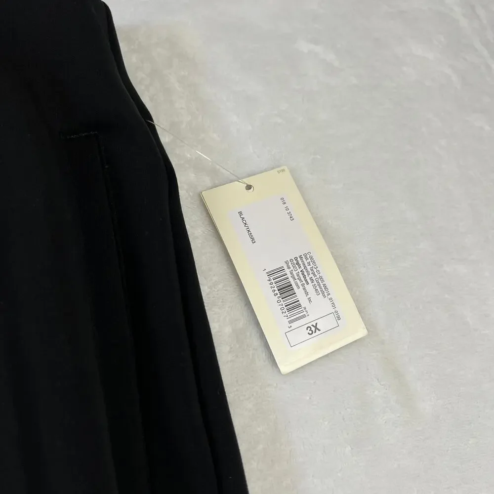 NEW a new day High Rise Wide Leg Pull On Pants Size 3X Casual Minimalist Comfy